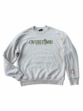 Overtime Athletics Size Medium Vintage Crewneck Embroidered Sweatshirt